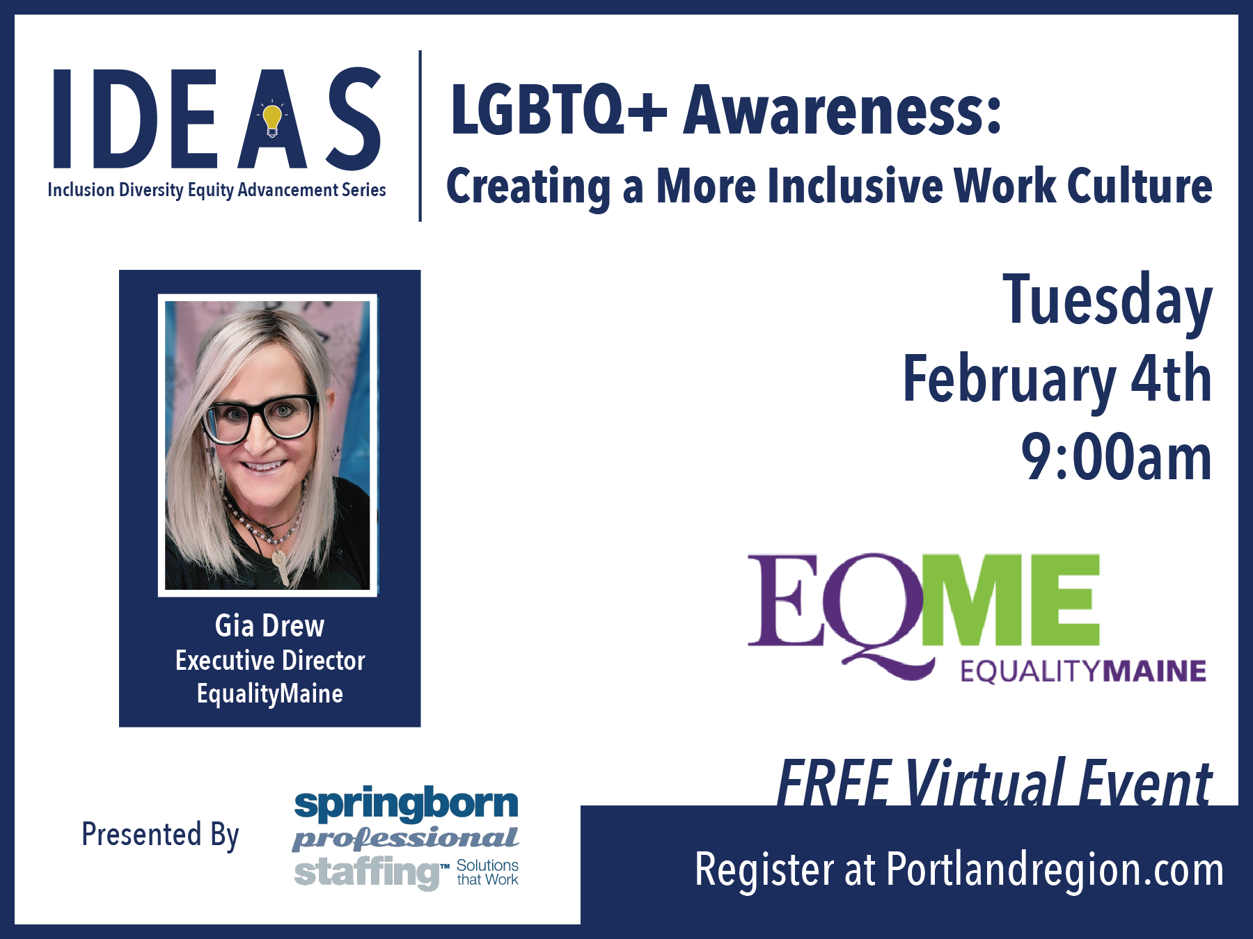 Event IDEAS LGBTQ+ Awareness Creating a More Inclusive Work